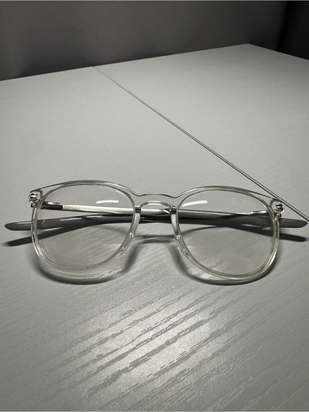 Nike Clear Transparent Round Square Eyeglasses